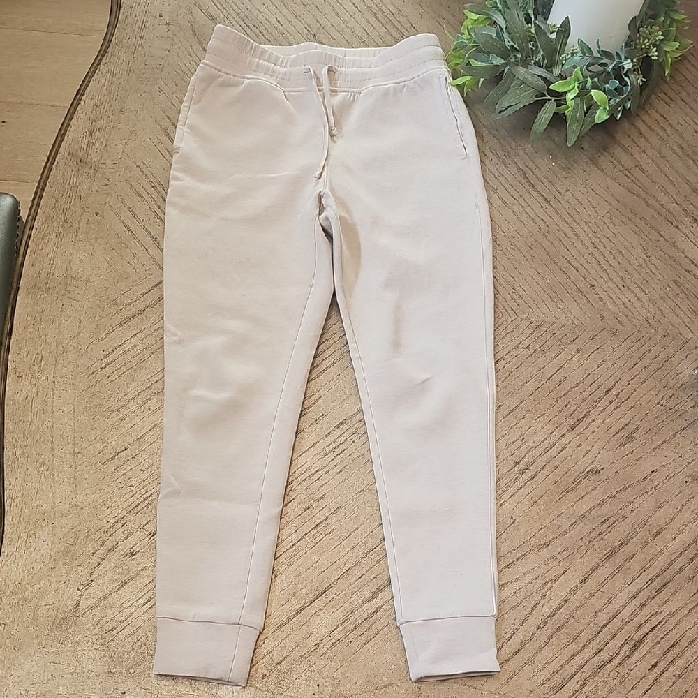 90 Degree By Reflex Kids Light Beige Joggers Size 10